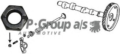 JP GROUP 8111351400 -  Контргайка, болт регулирования зазора в клапанах